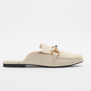 Zara Gold Chain Loafers